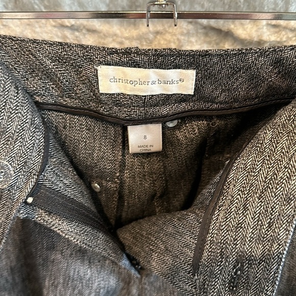 Christopher & Banks gray trouser pants size 8 - Picture 6 of 12